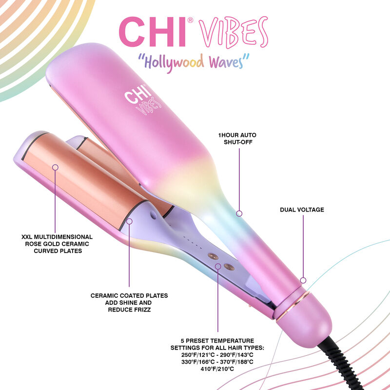 Vibes "Hollywood Waves" 3.60 Inch Hairstyling Waver, , large image number null